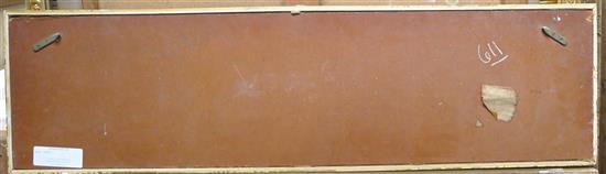 Anthony Robert Klitz (1917-2000) Riverscape at dusk 11.75 x 45.5in.